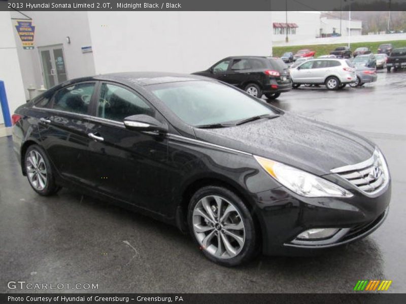 Midnight Black / Black 2013 Hyundai Sonata Limited 2.0T