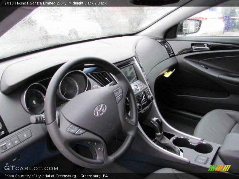 Midnight Black / Black 2013 Hyundai Sonata Limited 2.0T