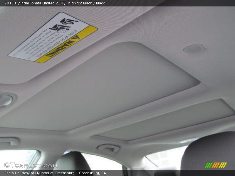 Midnight Black / Black 2013 Hyundai Sonata Limited 2.0T