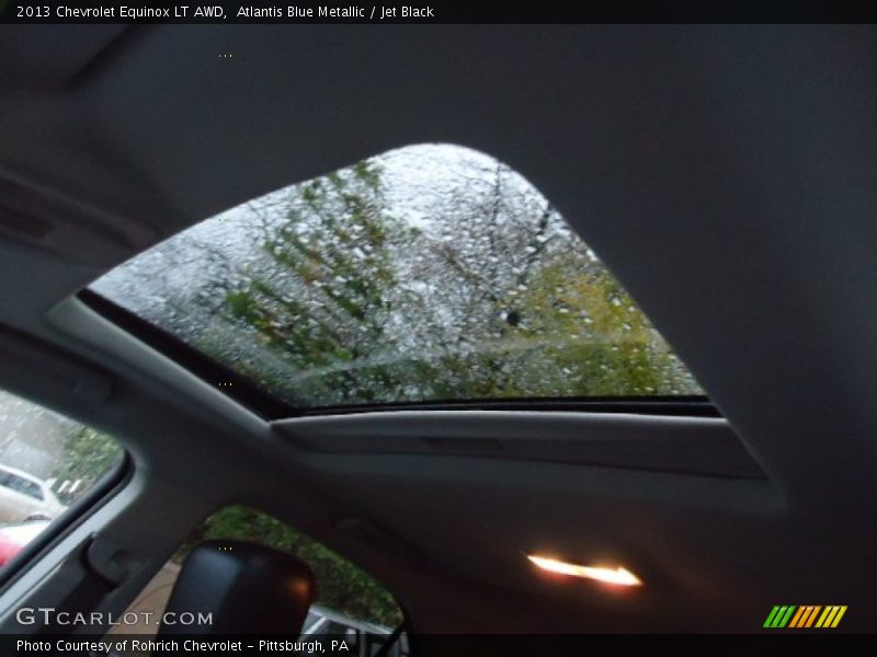 Atlantis Blue Metallic / Jet Black 2013 Chevrolet Equinox LT AWD