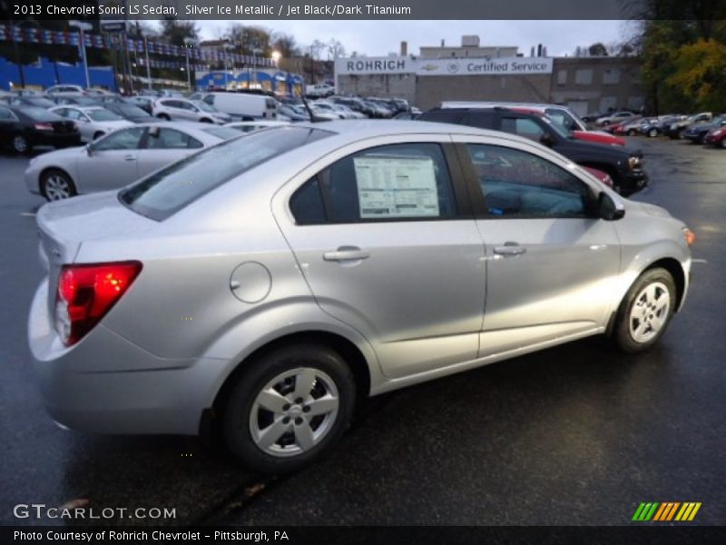 Silver Ice Metallic / Jet Black/Dark Titanium 2013 Chevrolet Sonic LS Sedan