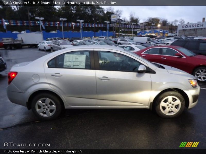 Silver Ice Metallic / Jet Black/Dark Titanium 2013 Chevrolet Sonic LS Sedan