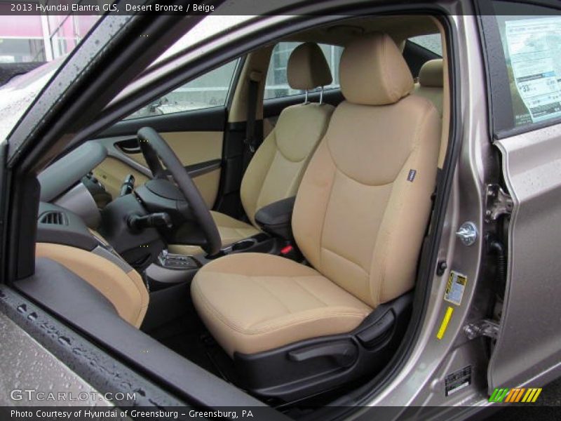 Desert Bronze / Beige 2013 Hyundai Elantra GLS