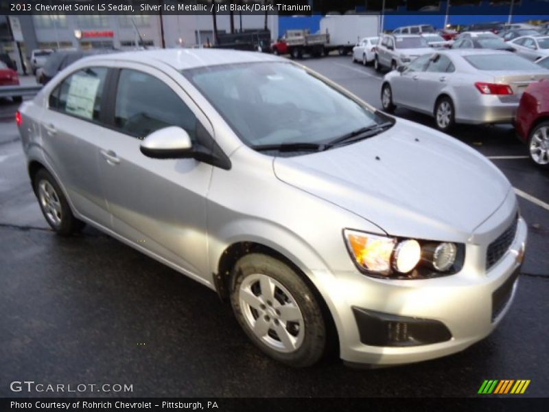 Silver Ice Metallic / Jet Black/Dark Titanium 2013 Chevrolet Sonic LS Sedan