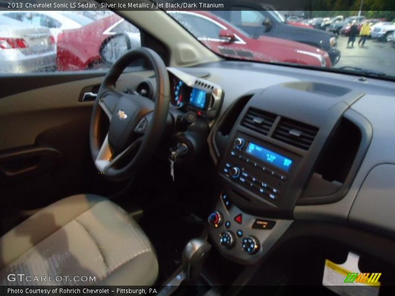 Silver Ice Metallic / Jet Black/Dark Titanium 2013 Chevrolet Sonic LS Sedan