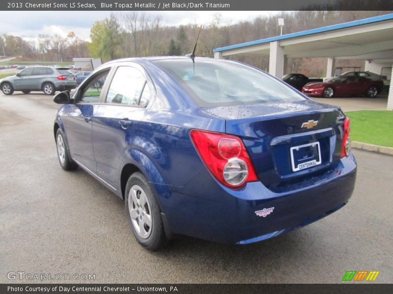 Blue Topaz Metallic / Jet Black/Dark Titanium 2013 Chevrolet Sonic LS Sedan