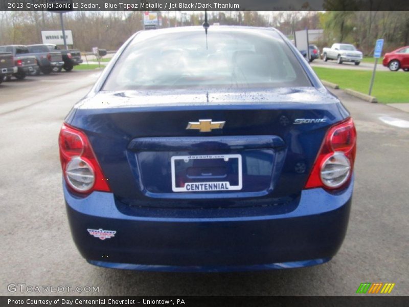 Blue Topaz Metallic / Jet Black/Dark Titanium 2013 Chevrolet Sonic LS Sedan