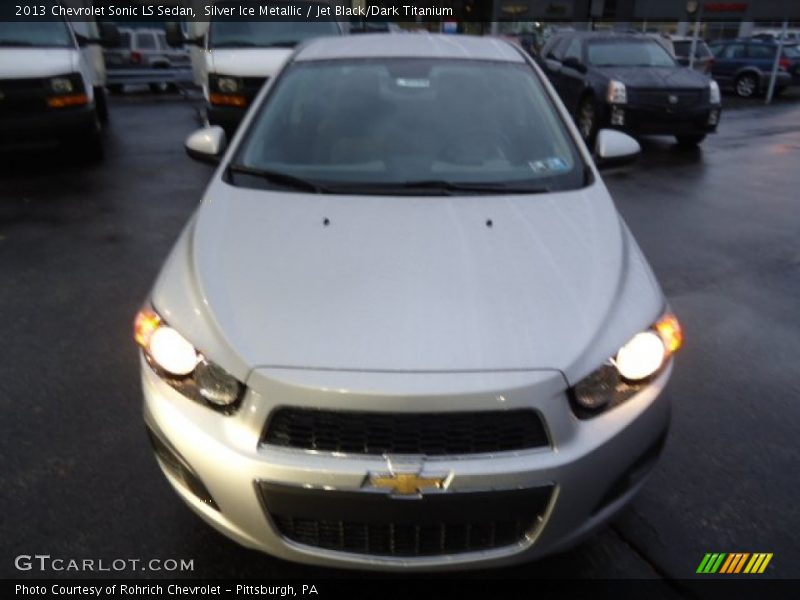 Silver Ice Metallic / Jet Black/Dark Titanium 2013 Chevrolet Sonic LS Sedan