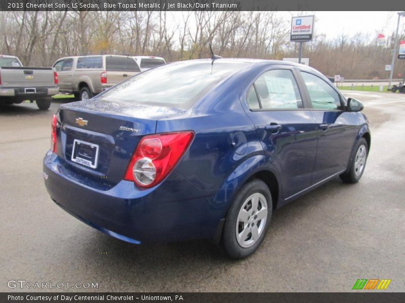 Blue Topaz Metallic / Jet Black/Dark Titanium 2013 Chevrolet Sonic LS Sedan