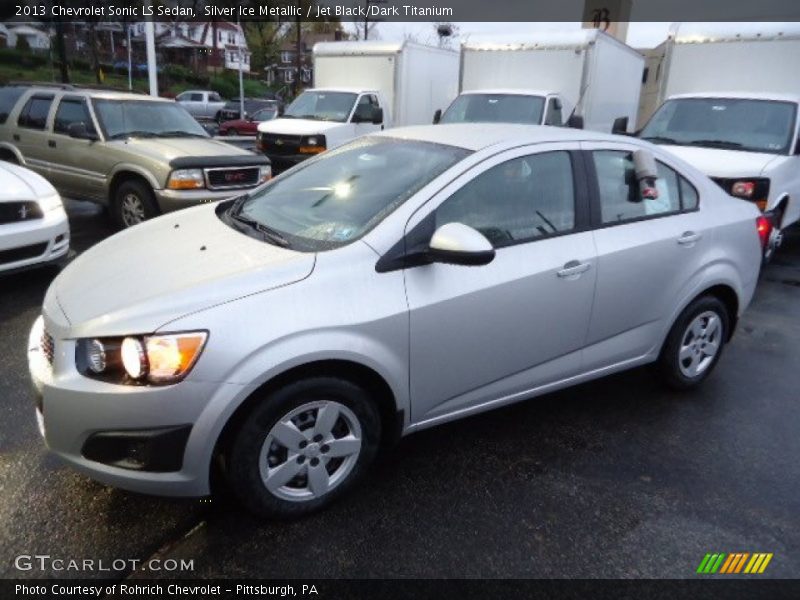 Silver Ice Metallic / Jet Black/Dark Titanium 2013 Chevrolet Sonic LS Sedan