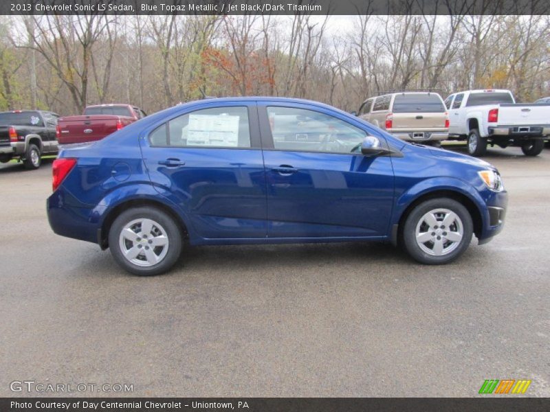 Blue Topaz Metallic / Jet Black/Dark Titanium 2013 Chevrolet Sonic LS Sedan