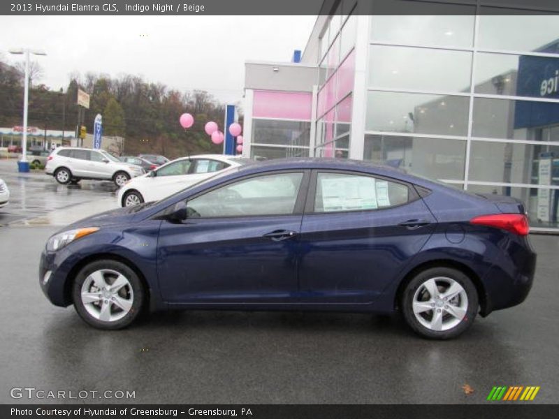 Indigo Night / Beige 2013 Hyundai Elantra GLS
