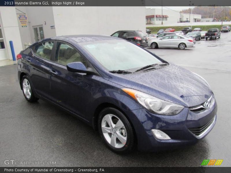 Indigo Night / Beige 2013 Hyundai Elantra GLS