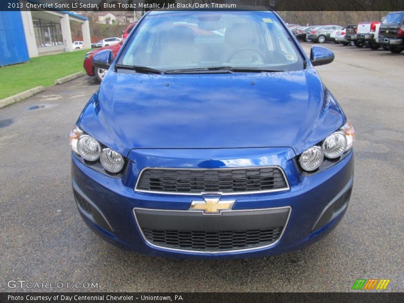 Blue Topaz Metallic / Jet Black/Dark Titanium 2013 Chevrolet Sonic LS Sedan