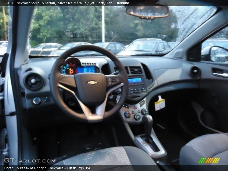 Silver Ice Metallic / Jet Black/Dark Titanium 2013 Chevrolet Sonic LS Sedan