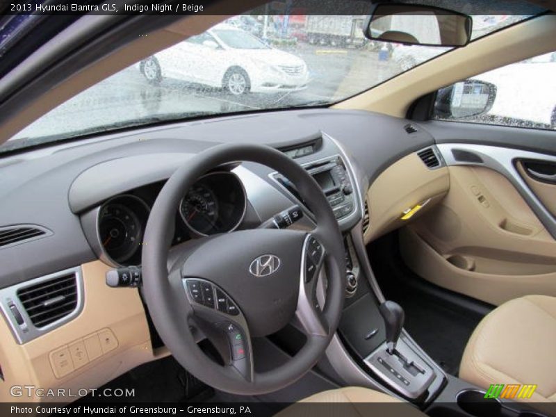 Indigo Night / Beige 2013 Hyundai Elantra GLS