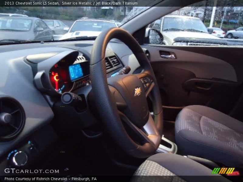 Silver Ice Metallic / Jet Black/Dark Titanium 2013 Chevrolet Sonic LS Sedan
