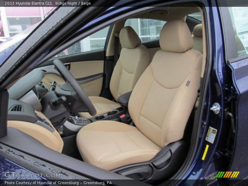 Indigo Night / Beige 2013 Hyundai Elantra GLS