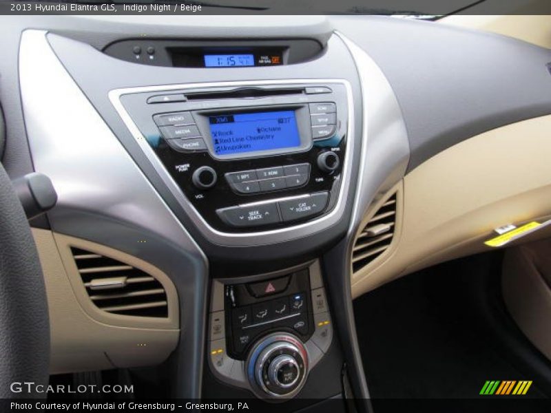 Indigo Night / Beige 2013 Hyundai Elantra GLS