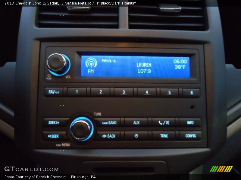 Audio System of 2013 Sonic LS Sedan