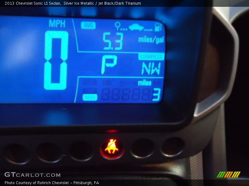 Silver Ice Metallic / Jet Black/Dark Titanium 2013 Chevrolet Sonic LS Sedan