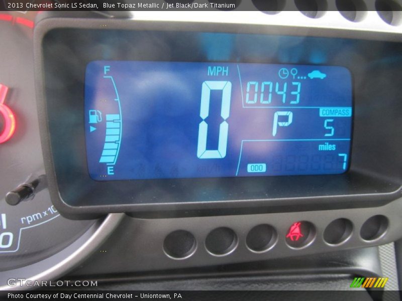 Blue Topaz Metallic / Jet Black/Dark Titanium 2013 Chevrolet Sonic LS Sedan