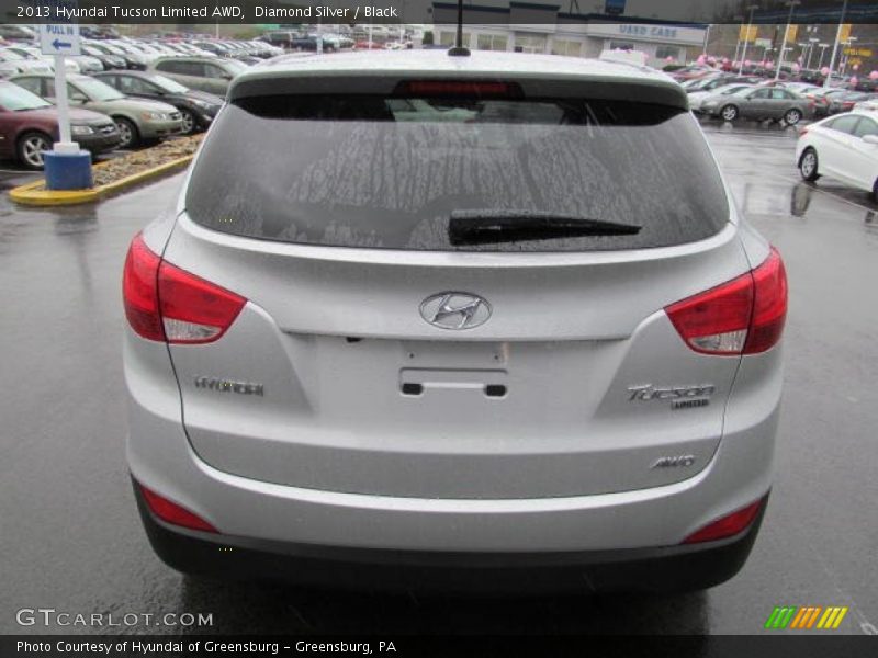 Diamond Silver / Black 2013 Hyundai Tucson Limited AWD
