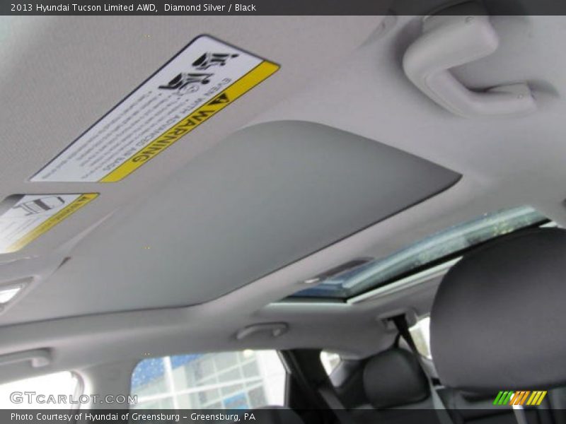 Diamond Silver / Black 2013 Hyundai Tucson Limited AWD