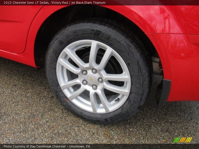 Victory Red / Jet Black/Dark Titanium 2013 Chevrolet Sonic LT Sedan