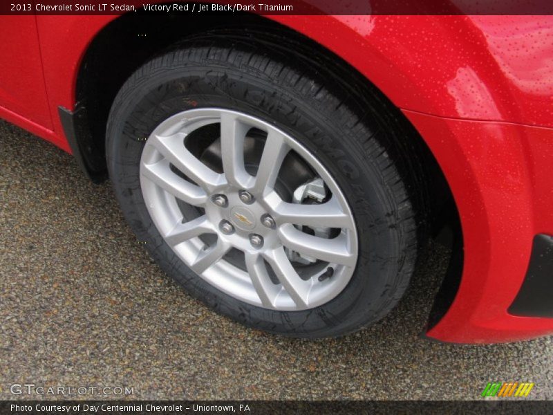 Victory Red / Jet Black/Dark Titanium 2013 Chevrolet Sonic LT Sedan