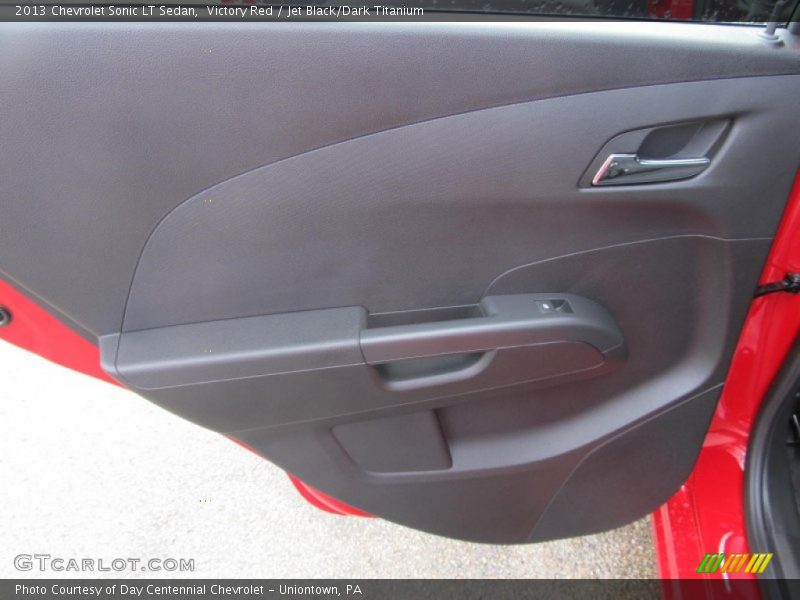 Victory Red / Jet Black/Dark Titanium 2013 Chevrolet Sonic LT Sedan