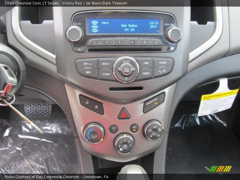 Victory Red / Jet Black/Dark Titanium 2013 Chevrolet Sonic LT Sedan
