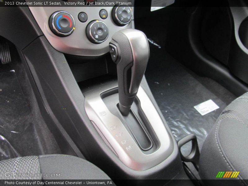 Victory Red / Jet Black/Dark Titanium 2013 Chevrolet Sonic LT Sedan