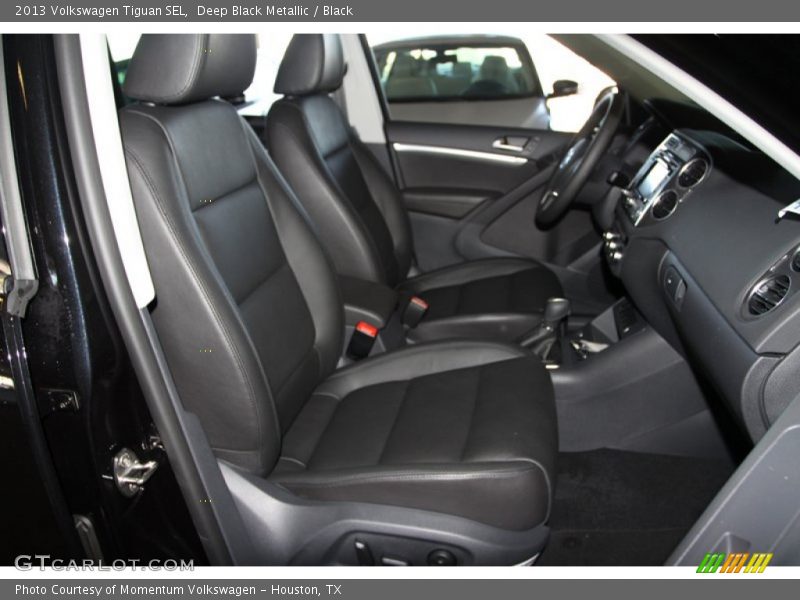 Deep Black Metallic / Black 2013 Volkswagen Tiguan SEL