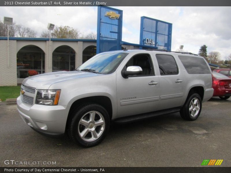 Silver Ice Metallic / Ebony 2013 Chevrolet Suburban LT 4x4