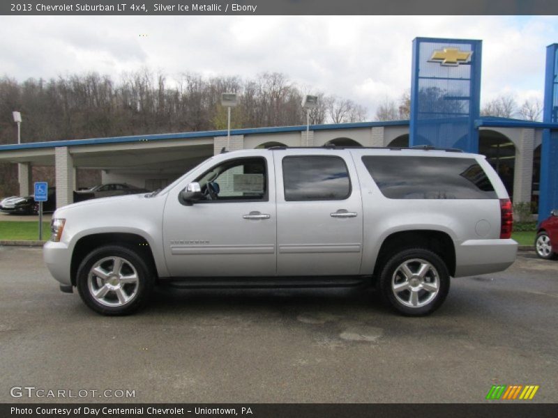 Silver Ice Metallic / Ebony 2013 Chevrolet Suburban LT 4x4