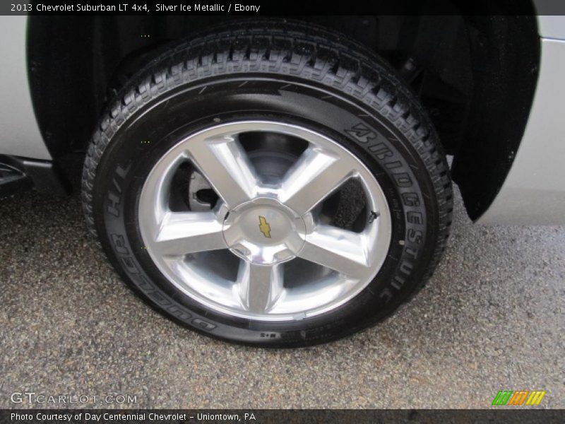 Silver Ice Metallic / Ebony 2013 Chevrolet Suburban LT 4x4