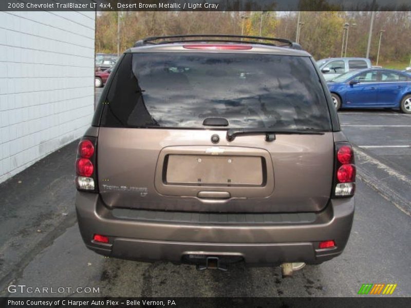 Desert Brown Metallic / Light Gray 2008 Chevrolet TrailBlazer LT 4x4