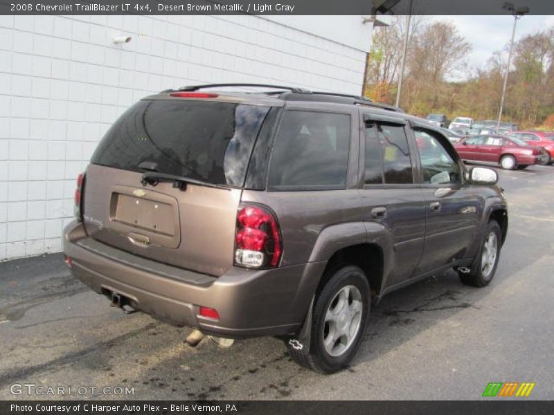 Desert Brown Metallic / Light Gray 2008 Chevrolet TrailBlazer LT 4x4
