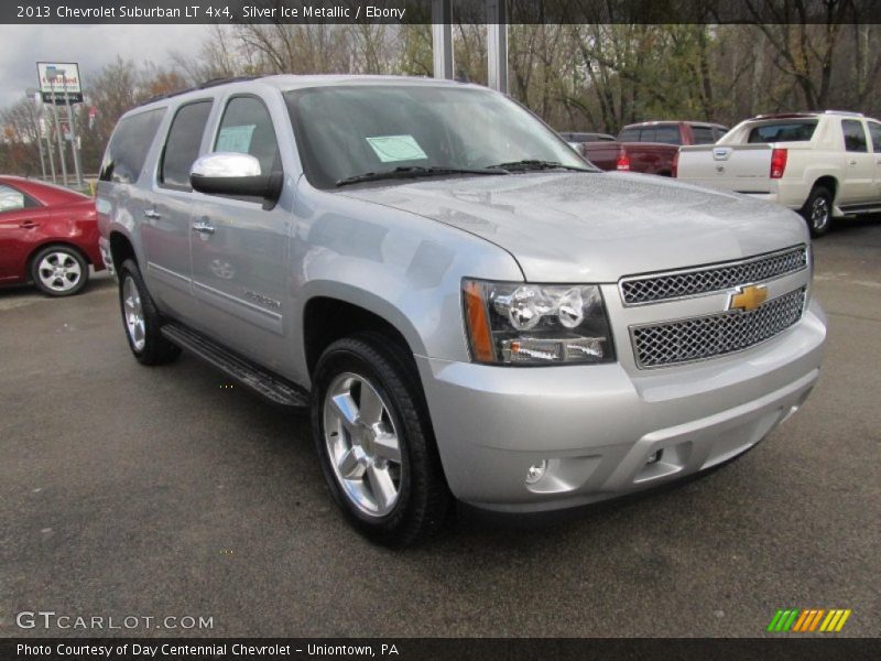Silver Ice Metallic / Ebony 2013 Chevrolet Suburban LT 4x4