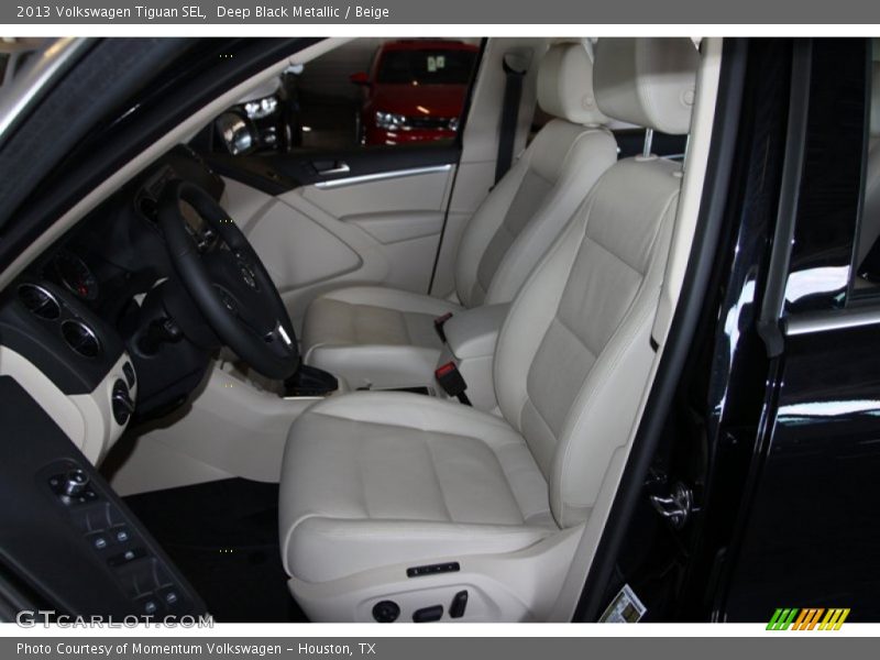 Deep Black Metallic / Beige 2013 Volkswagen Tiguan SEL