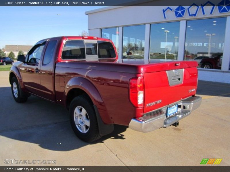 Red Brawn / Desert 2006 Nissan Frontier SE King Cab 4x4