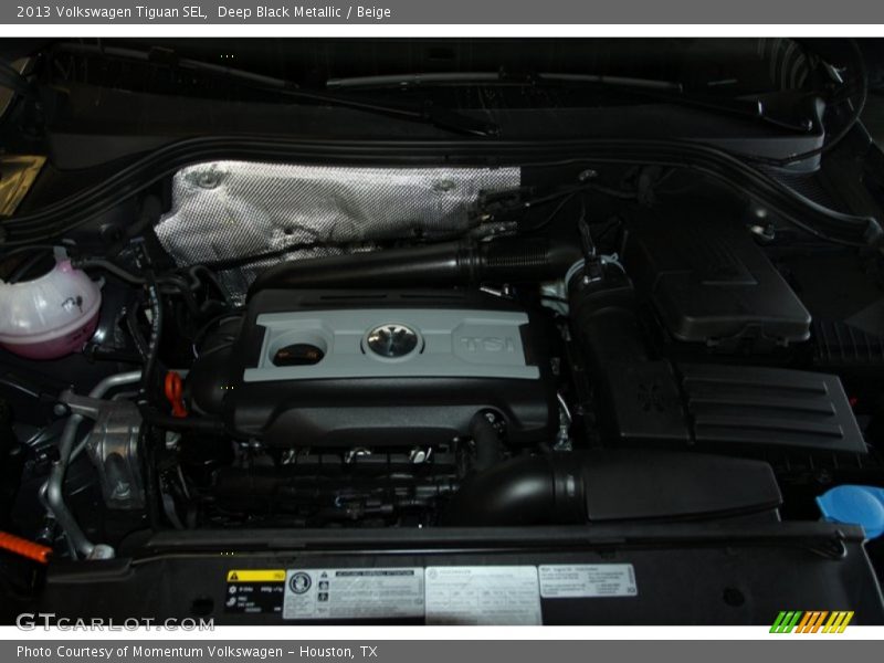 Deep Black Metallic / Beige 2013 Volkswagen Tiguan SEL