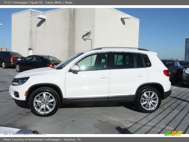 Candy White / Beige 2013 Volkswagen Tiguan SE