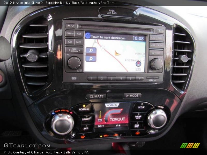 Sapphire Black / Black/Red Leather/Red Trim 2012 Nissan Juke SL AWD