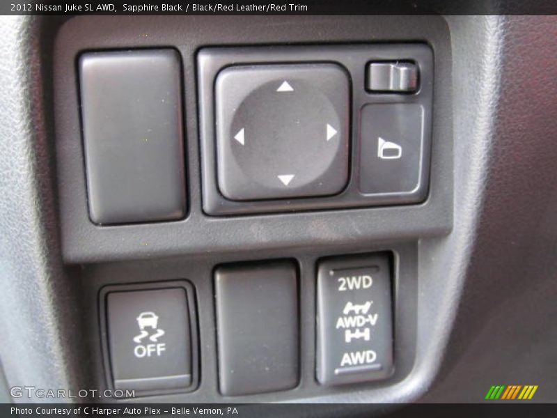 Sapphire Black / Black/Red Leather/Red Trim 2012 Nissan Juke SL AWD