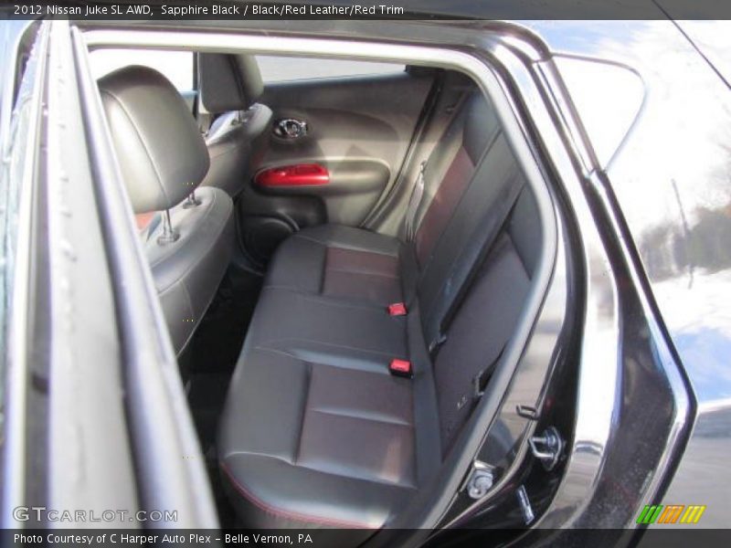 Sapphire Black / Black/Red Leather/Red Trim 2012 Nissan Juke SL AWD
