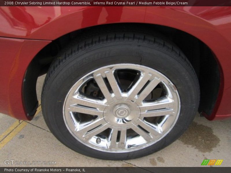 Inferno Red Crystal Pearl / Medium Pebble Beige/Cream 2008 Chrysler Sebring Limited Hardtop Convertible