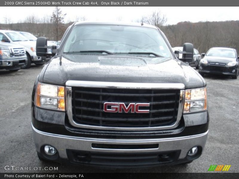 Onyx Black / Dark Titanium 2009 GMC Sierra 2500HD Work Truck Crew Cab 4x4