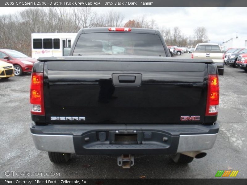 Onyx Black / Dark Titanium 2009 GMC Sierra 2500HD Work Truck Crew Cab 4x4